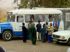 People Selling at Bus in Tajikistan